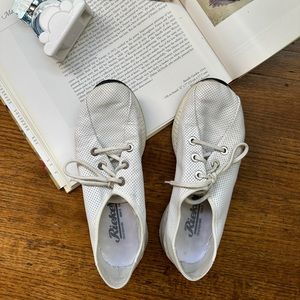 RIEKER White leather sneakers